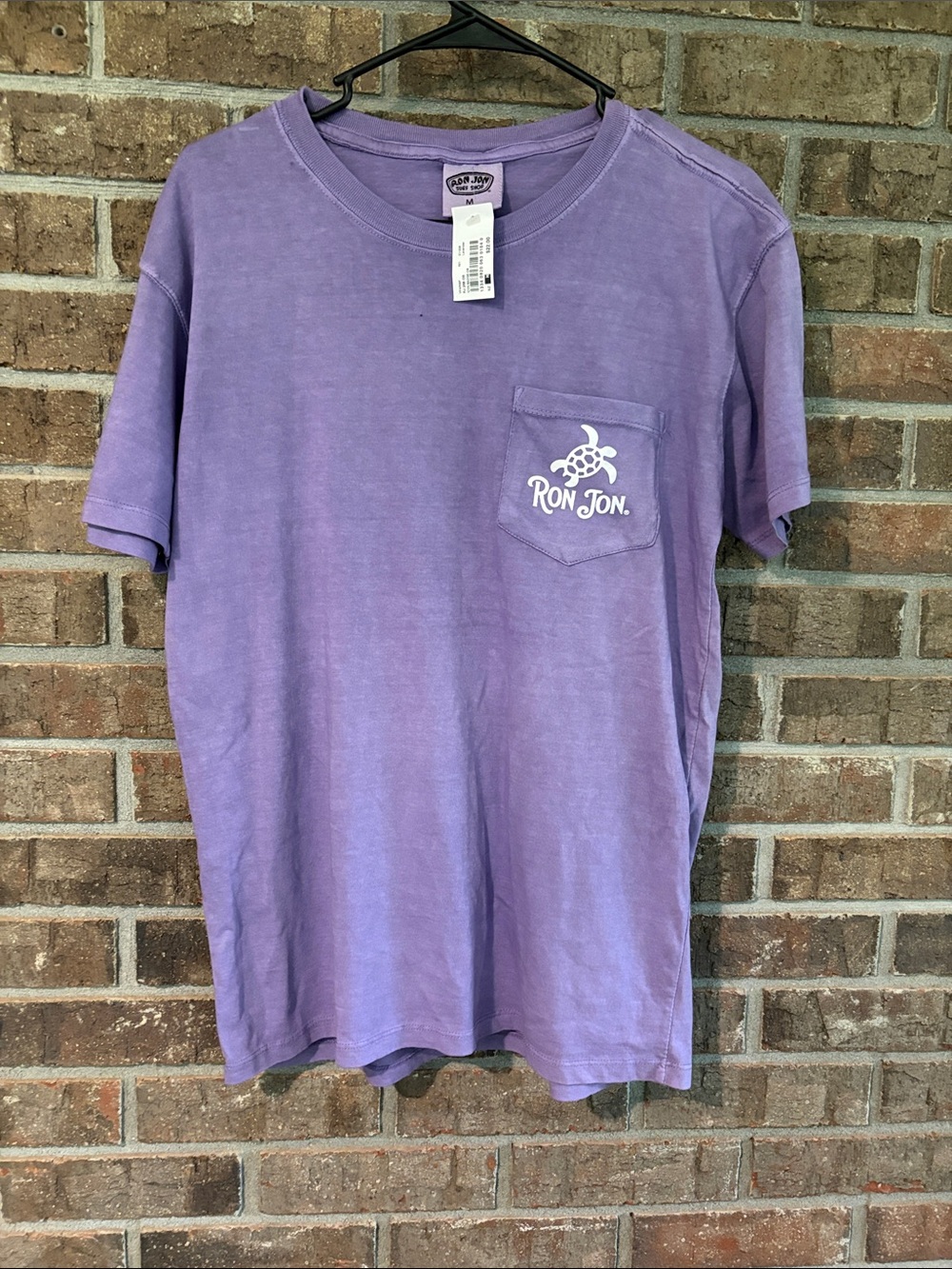 Ron Jon Unisex Lavender Short Sleeve Pocket Tee